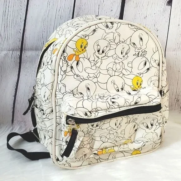 Vintage 90s Warner Bros Tweety and Sylvester mini backpack Y2k NEW WITH TAG VINTAGE 1990 main image 2